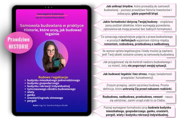 Prawdziwe historie uczą, jak legalnie budować budynek gospodarczy i inne obiekty. Poznaj formalności i uniknij samowoli budowlanej.